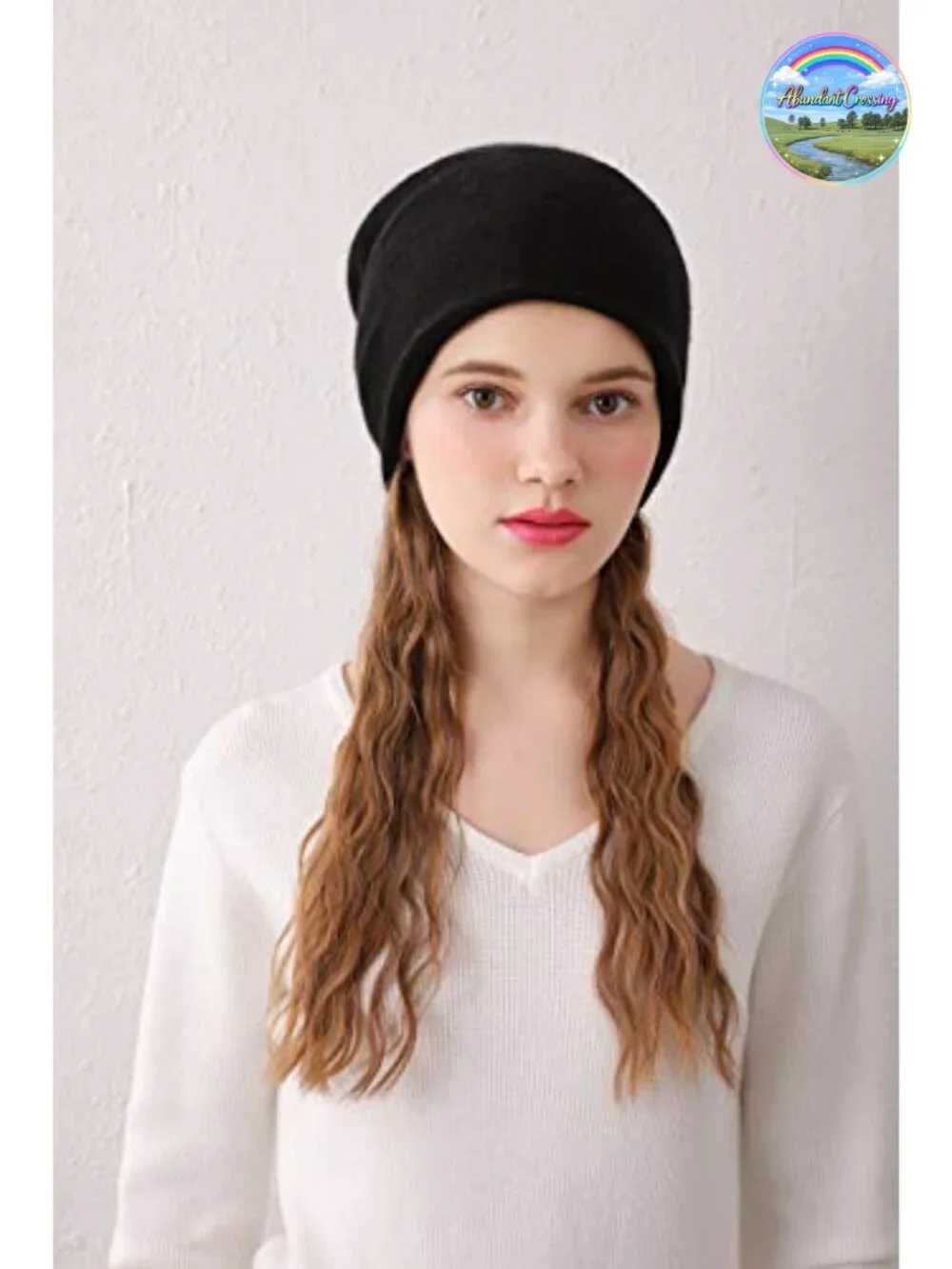 Double Layered Cashmere Beanie Ski Winter Hat